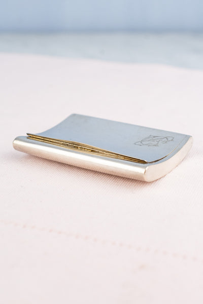 Antique Italian Sterling Silver Card Case