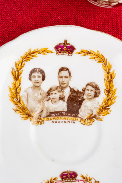 Vintage King George VI and Royal Family 1937 Coronation Cup & Saucer