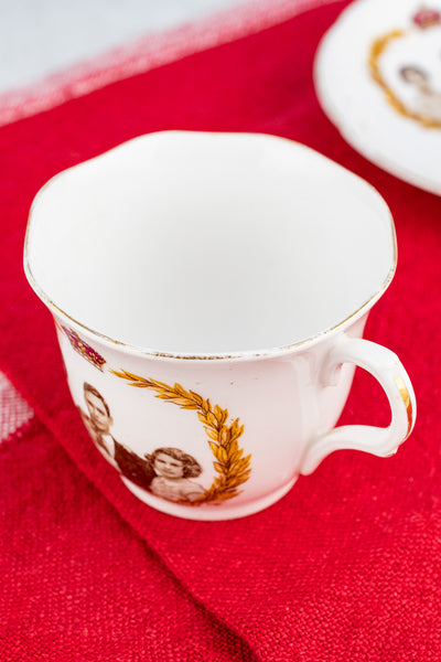 Vintage King George VI and Royal Family 1937 Coronation Cup & Saucer