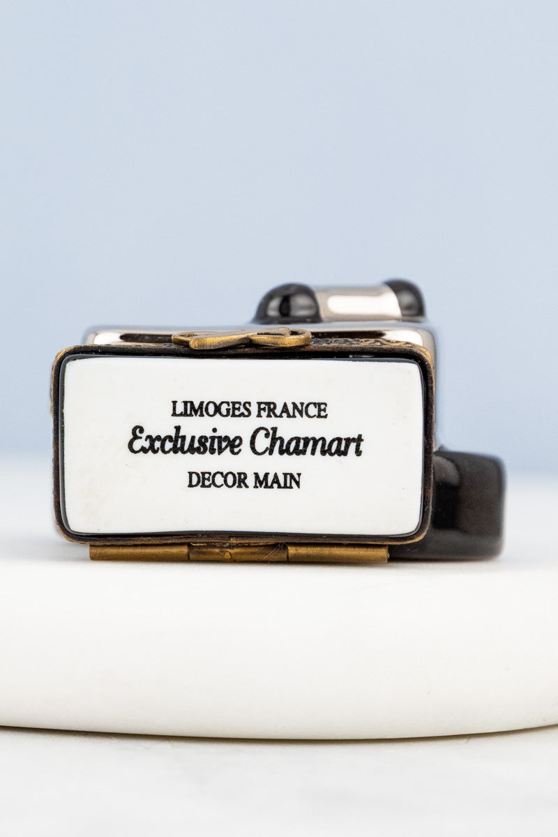 Vintage Limoges Movie Camera Trinket Box