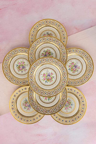 Antique Limoges Plates - Set of 8