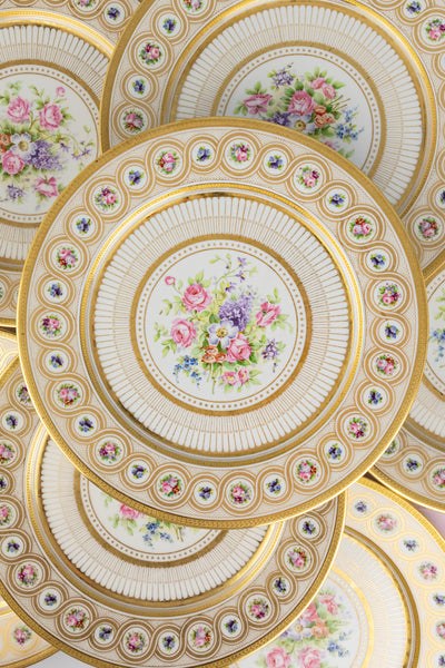Antique Limoges Plates - Set of 8
