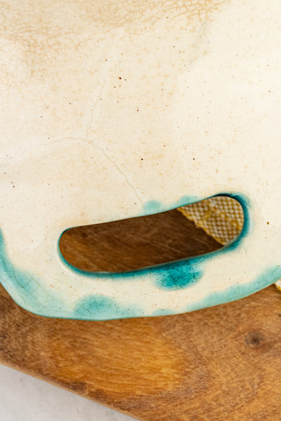 Antique Majolica Asparagus Platter