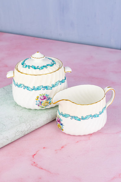 Vintage Minton Cream & Sugar Set