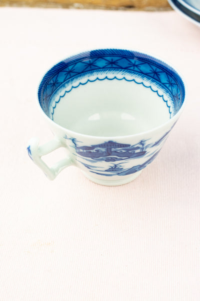 Vintage Mottahedeh "Blue Canton" Cup & Saucer