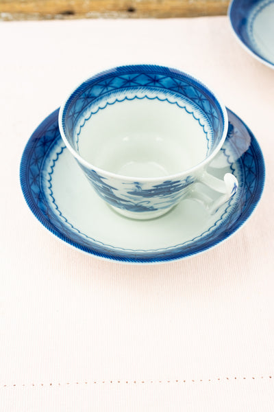 Vintage Mottahedeh "Blue Canton" Cup & Saucer