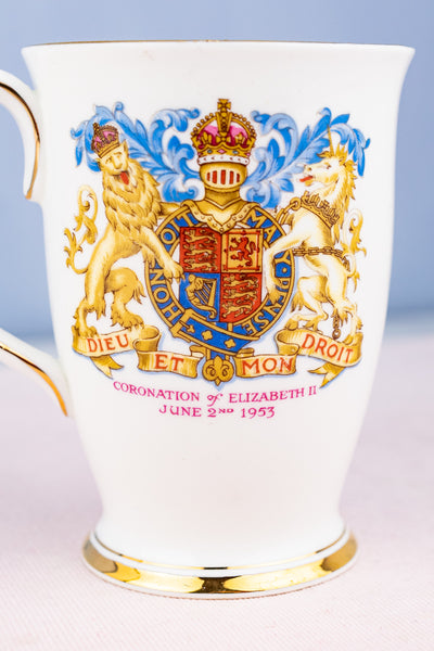 Vintage Queen Elizabeth 1953 Coronation Mugs