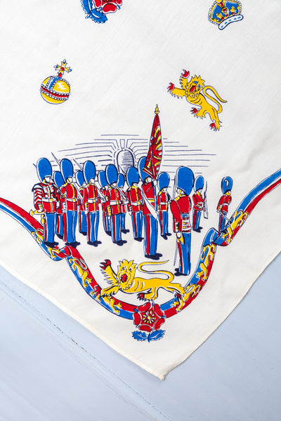 Vintage Queen Elizabeth II 1953 Coronation Tablecloth