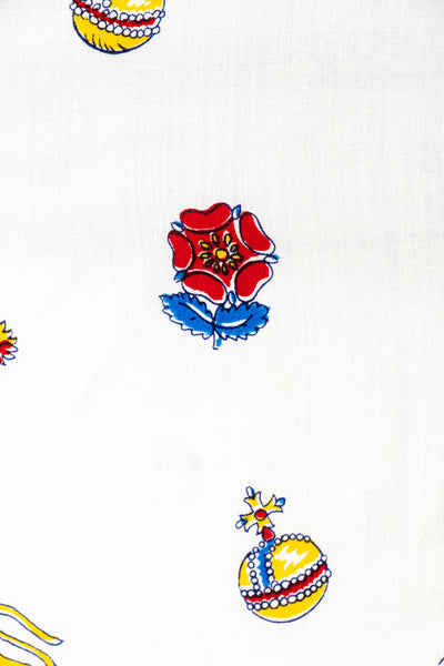 Vintage Queen Elizabeth II 1953 Coronation Tablecloth