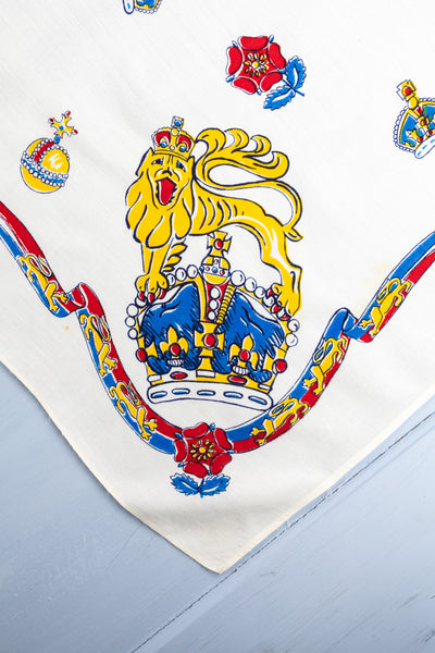 Vintage Queen Elizabeth II 1953 Coronation Tablecloth