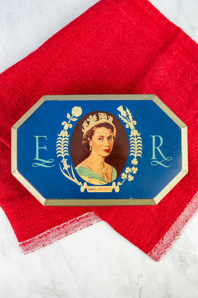 Vintage Queen Elizabeth II 1953 Coronation Tin