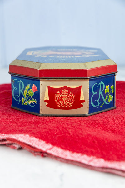 Vintage Queen Elizabeth II 1953 Coronation Tin