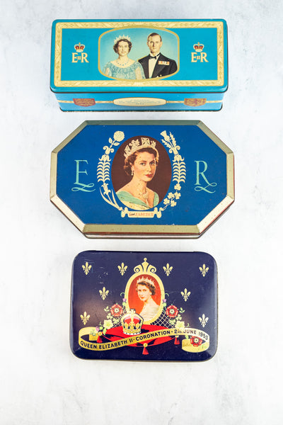 Vintage Queen Elizabeth II 1953 Coronation Tin