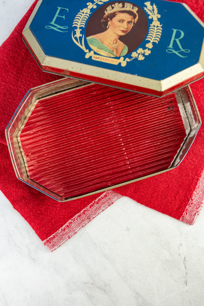 Vintage Queen Elizabeth II 1953 Coronation Tin