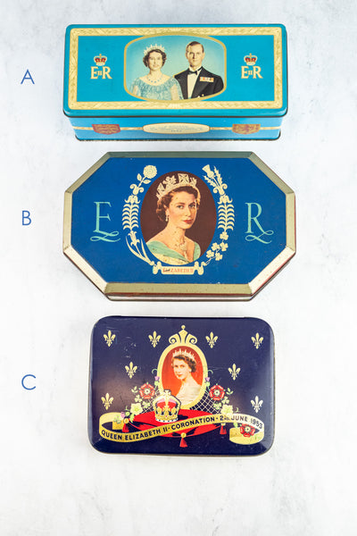 Vintage Queen Elizabeth II 1953 Coronation Tin