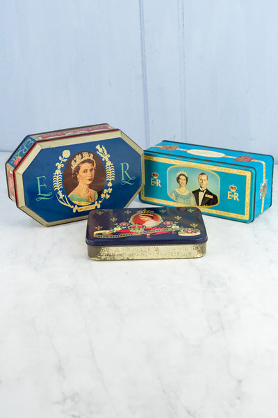 Vintage Queen Elizabeth II 1953 Coronation Tin