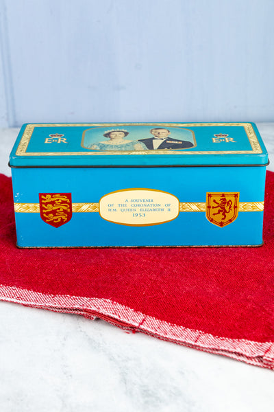 Vintage Queen Elizabeth II 1953 Coronation Tin