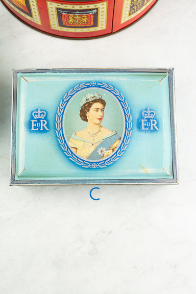 Vintage Queen Elizabeth II 1953 Coronation Tin - Prices Vary