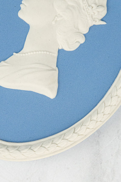 Vintage Queen Elizabeth II Wedgwood Cameo Pair