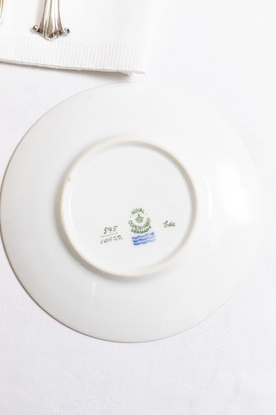 Vintage Royal Copenhagen "Golden Basket" Dinner Plates - Set of 6