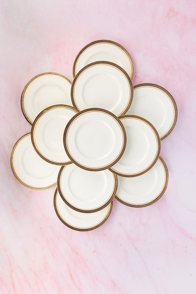 Antique Royal Worcester Dinner Plates - Set of 10
