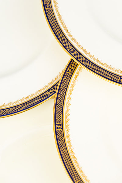 Antique Royal Worcester Dinner Plates - Set of 10