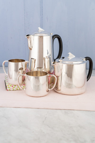 Vintage Silverplate 4 Piece Tea & Coffee Set
