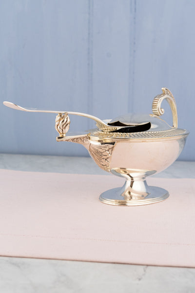 Antique Silverplate Aladdin's Lamp Spoon Warmer