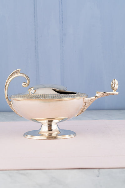 Antique Silverplate Aladdin's Lamp Spoon Warmer