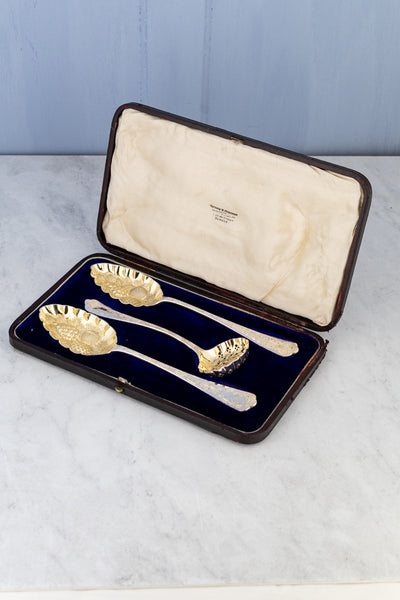 Vintage Silverplate Berry Serving Set