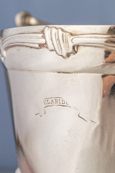 Vintage Silverplate Claridge's Hotel Ice Bucket