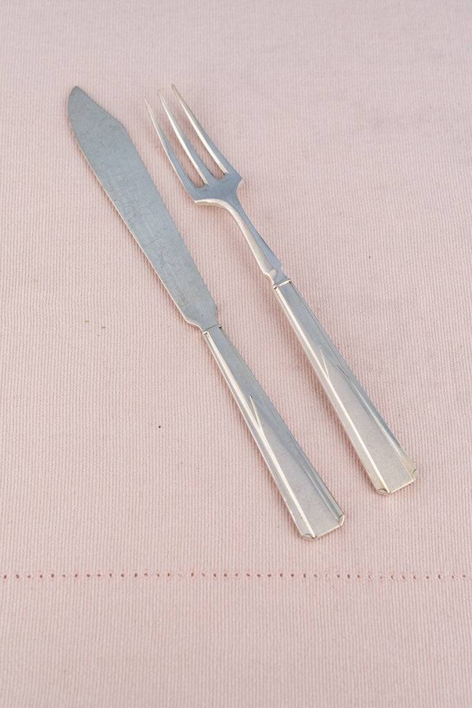 Vintage Silverplate Cunard White Star Line Fork & Kni | P.O.S.H.