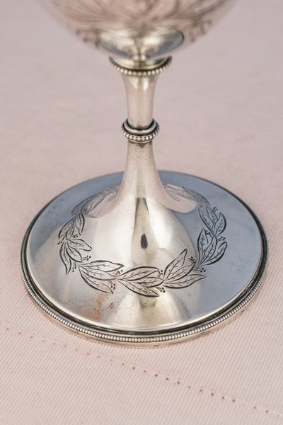 Vintage English Silverplate Dog Show Trophy Cup