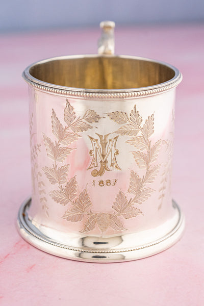 Vintage Silverplate English Mugs (Prices Vary!)