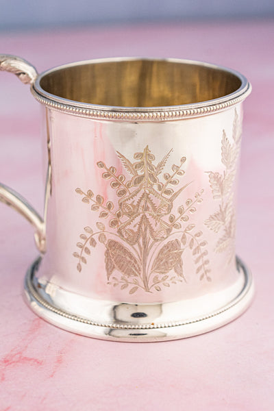Vintage Silverplate English Mugs (Prices Vary!)