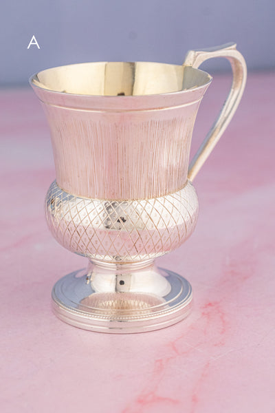 Vintage Silverplate English Mugs (Prices Vary!)