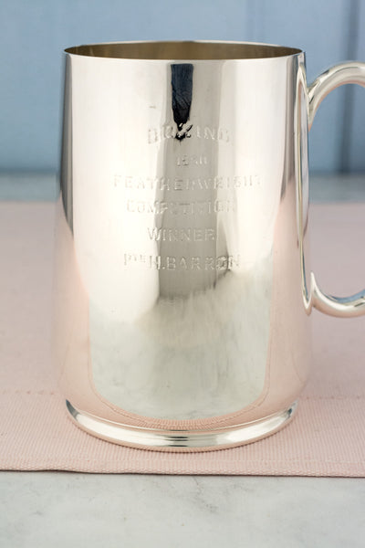 Vintage Silverplate English Tankard Trophy