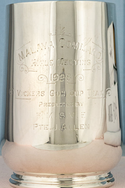 Vintage Silverplate English Tankard Trophy