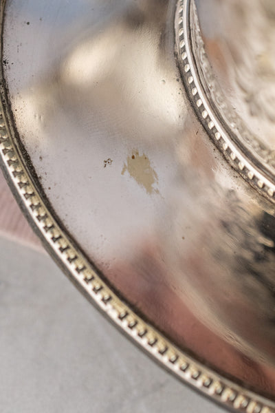 Vintage Silverplate Footed Biscuit Box