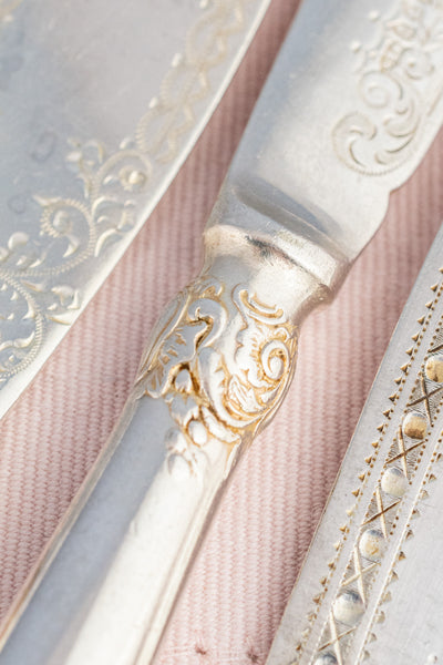 Vintage Silverplate Hotel Flatware - Fish Fork & Knife Pair