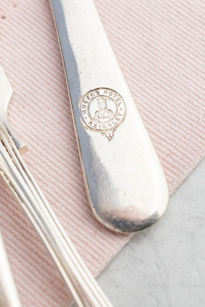 Vintage Silverplate Hotel Flatware - Fish Fork & Knife Pair