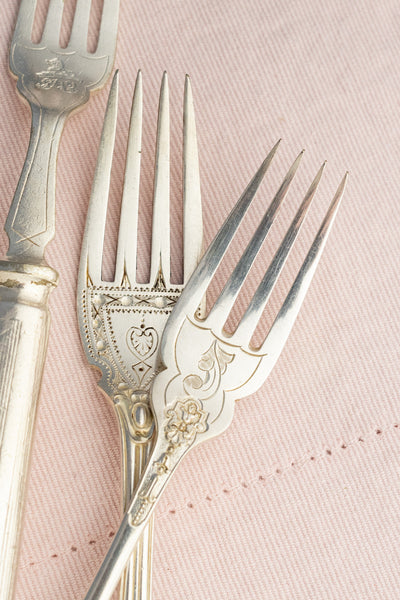 Vintage Silverplate Hotel Flatware - Fish Fork & Knife Pair