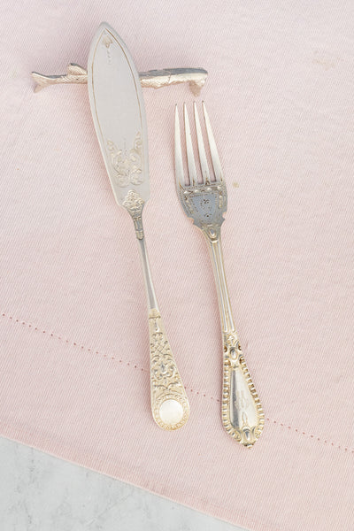 Vintage Silverplate Hotel Flatware - Fish Fork & Knife Pair