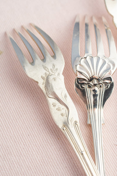 Vintage Silverplate Hotel Flatware - Fish Fork & Knife Pair