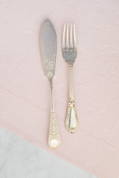 Vintage Silverplate Hotel Flatware - Fish Fork & Knife Pair