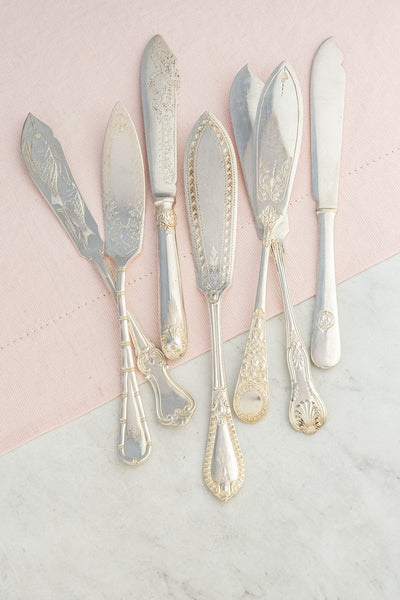 Vintage Silverplate Hotel Flatware - Fish Fork & Knife Pair