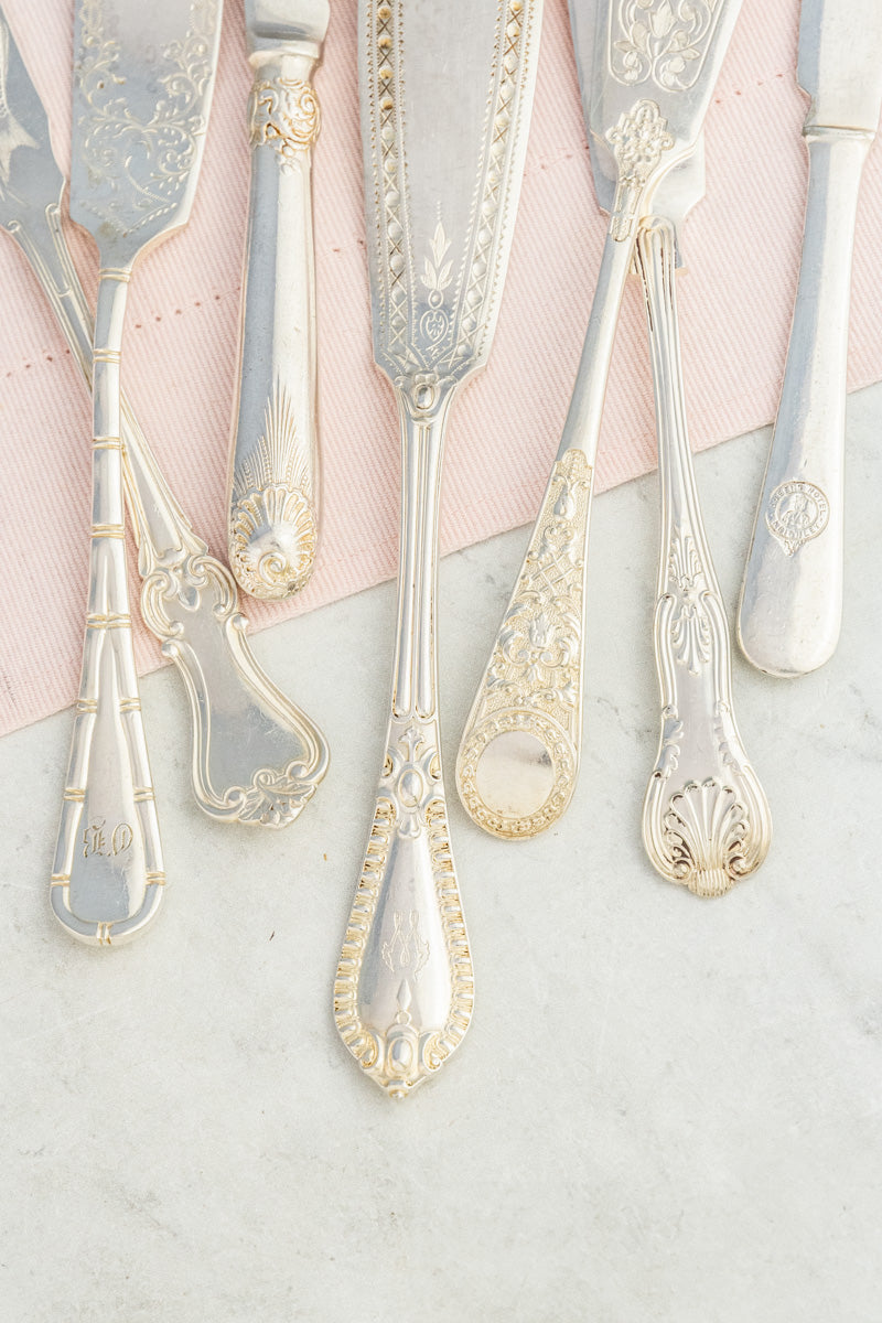 Vintage Silverplate Hotel Flatware - Fish Fork & Knife Pair