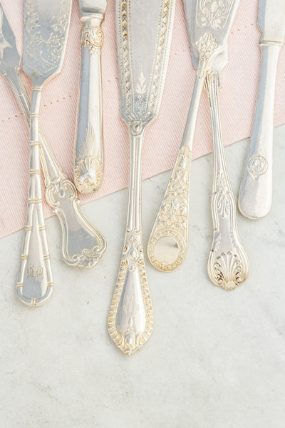 Vintage Silverplate Hotel Flatware - Fish Fork & Knife Pair