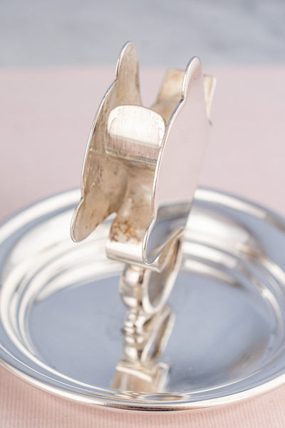 Vintage Silverplate Match Stand