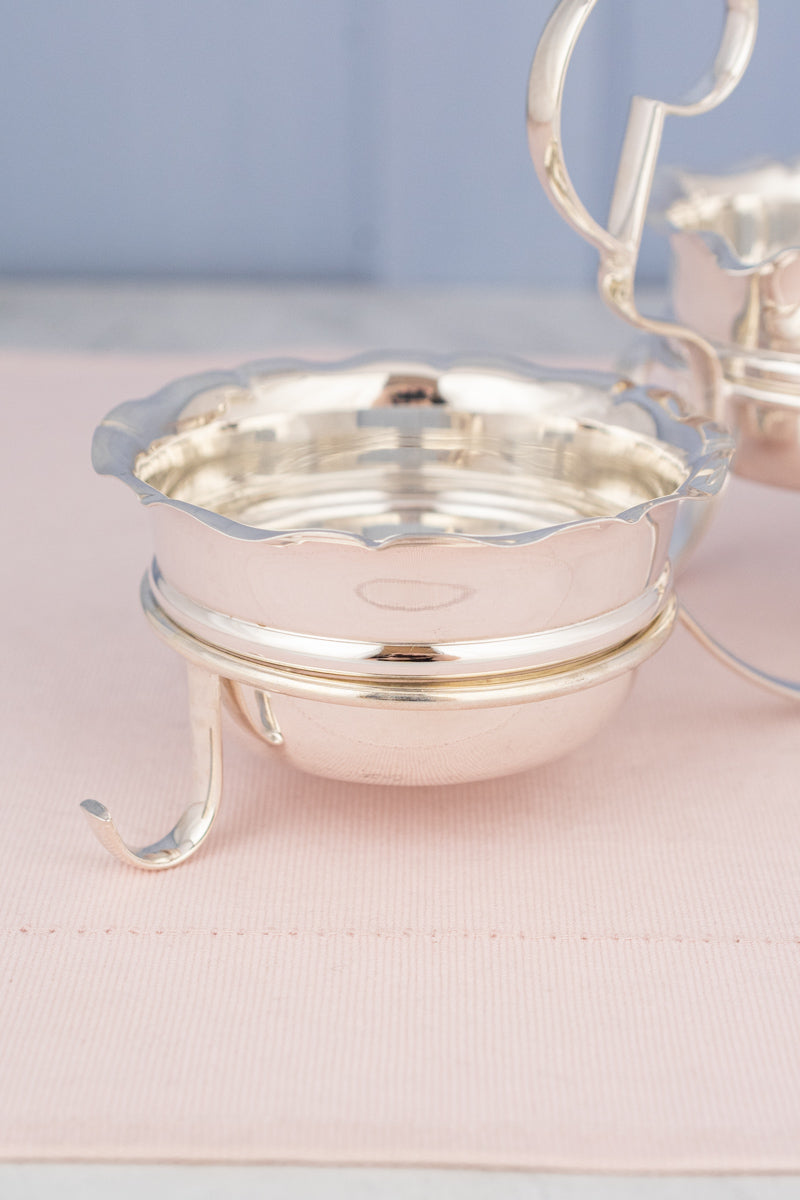 Vintage Silverplate Milk and Sugar in Stand